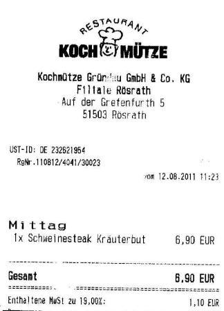 mldw Hffner Kochmtze Restaurant